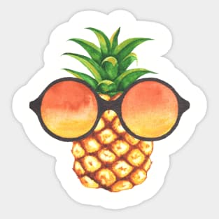 Pineapple with sun glass Sticker